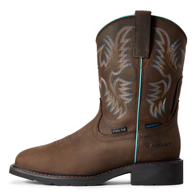 Ariat Ladies 9" Krista Waterproof Steel Toe Work Boot
