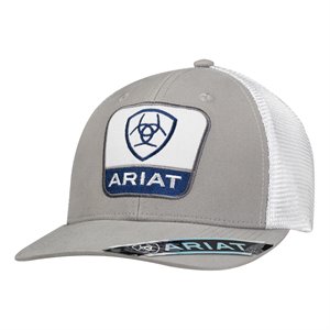 ARIAT GREY PATCH CAP
