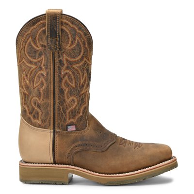 Double H Dwight 11" Domestic Wide Square Steel Toe ICE™ Roper Boot