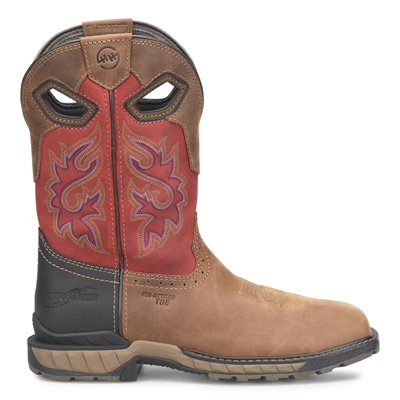 Double H Symbol 11” Wide Square Toe Lug Roper Boot
