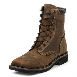 Justin Driller 8" Lace-Up WP CT Work Boot