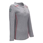Lakeland Ladies High Performance Henley Heather Grey Shirt