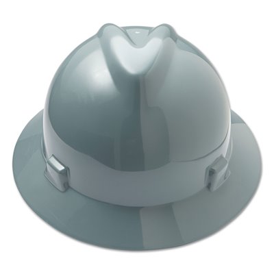 MSA V-Gard Full Brim Hard Hat w / Fas-Trac Suspension