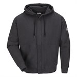 Bulwark FR 12.5 oz Charcoal Zip-Front Hooded Sweatshirt