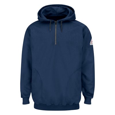 Bulwark FR 12.5 oz Pullover Hooded Sweatshirt with 1 / 4 Zip