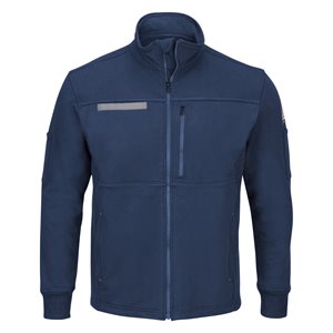 Bulwark FR 12.5oz Cotton Navy Fleece Jacket