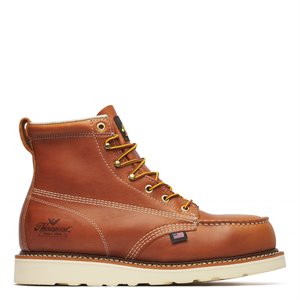 Thorogood 6" American Heritage Tobacco Safety Toe Moc Toe Maxwear Wedge