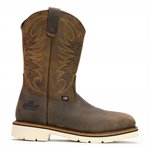 Thorogood 11" Brown American Heritage Square Toe Wellington Safety Toe Boot