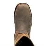 Thorogood 11" Brown American Heritage Square Toe Wellington Safety Toe Boot