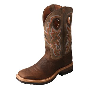 Twisted X Taupe Lite Cowboy Alloy Toe Work Boot