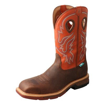 Twisted X 12" Waterproof Nano Composite Safety Toe Western Work Boot